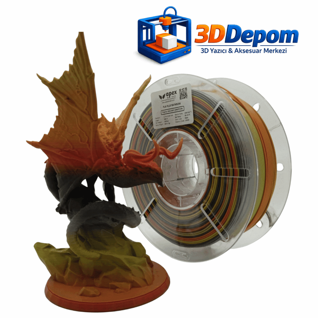 PLA Plus Rainbow Volcanic Eruption Filament
