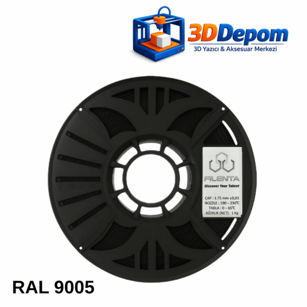 Filenta Siyah Pla Premium Filament
