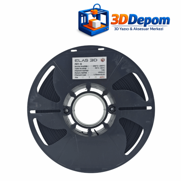 Elas PET-G Siyah Filament