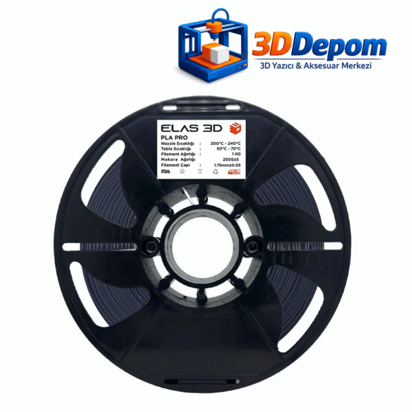 Elas PLA PRO Antrasit Gri Filament