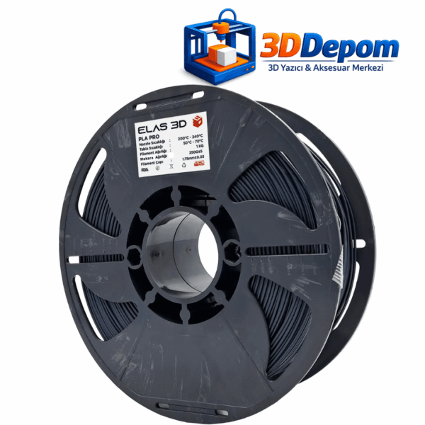 Elas PLA PRO Antrasit Gri Filament