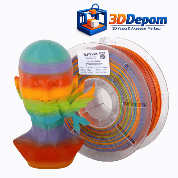 PLA Plus Rainbow Tropic Glow Filament