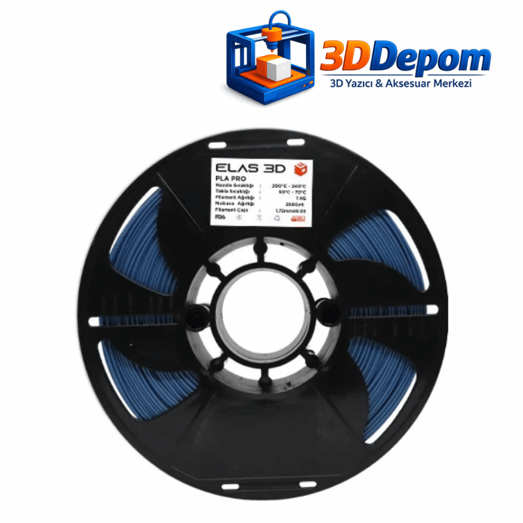 Elas PLA PRO Sedefli Mavi Filament