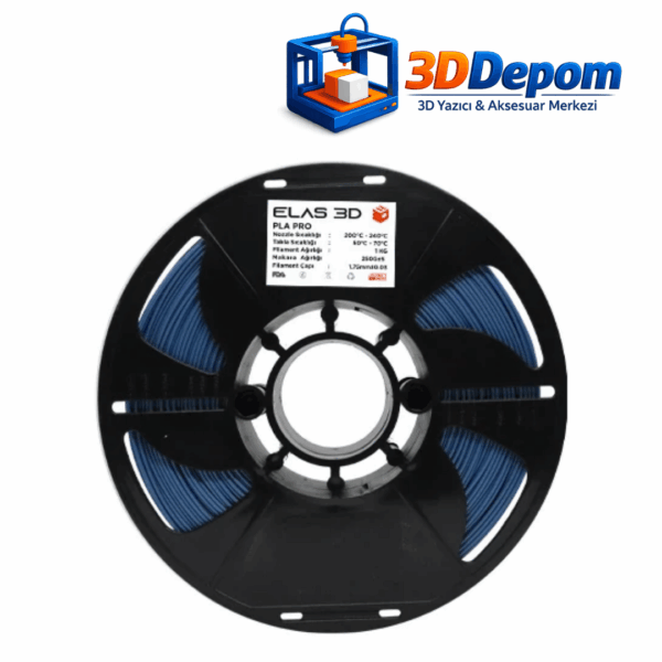 Elas PLA PRO Sedefli Mavi Filament