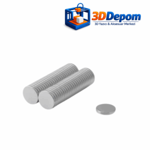 3D Yazıcı Projeleri İçin Güçlü Neodyum Mıknatıs 12x2 mm