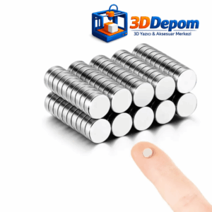 3D Yazıcı Projeleri İçin İnce Neodyum Mıknatıs 5x1.5 mm