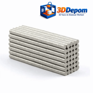 3D Yazıcı Projeleri İçin İnce Neodyum Mıknatıs 5x1 mm