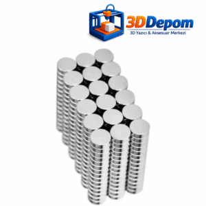 3D Yazıcı Projeleri İçin Güçlü Neodyum Mıknatıs 8x3 mm