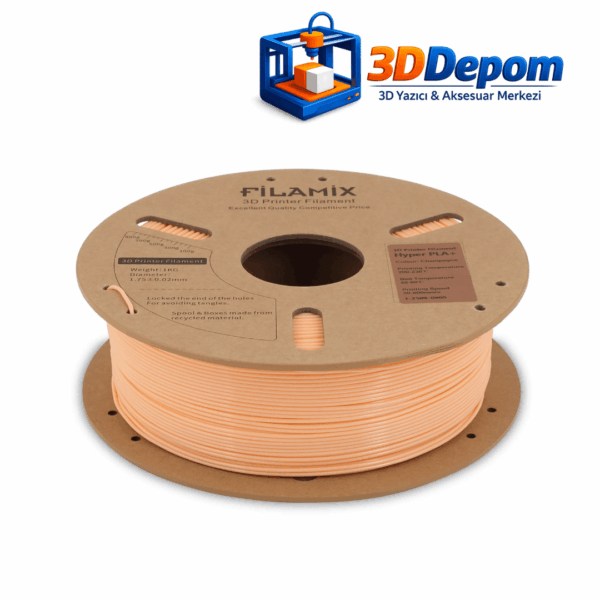 Filamix Hyper PLA+ Filament Baskı Sıcaklığı ve Hız Tablosu Teknik Özellikleri