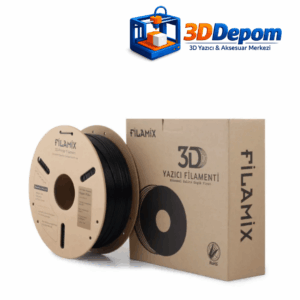 Filamix Hyper PLA+ Siyah 3D Yazici Filamenti 1 Kg ve Kutusu
