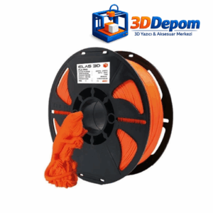 turuncu-filament-elas-pro 3D Depom Elas Turuncu PLA PRO 1.75mm 1Kg 3D yazıcı filamenti makarası