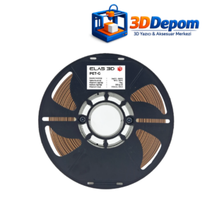ELAS PET‑G kahverengi 3D yazıcı filament makarası 1.75mm 1kg