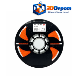 ELAS PET-G Turuncu Filament 1.75mm 1kg makara üstten görünüm